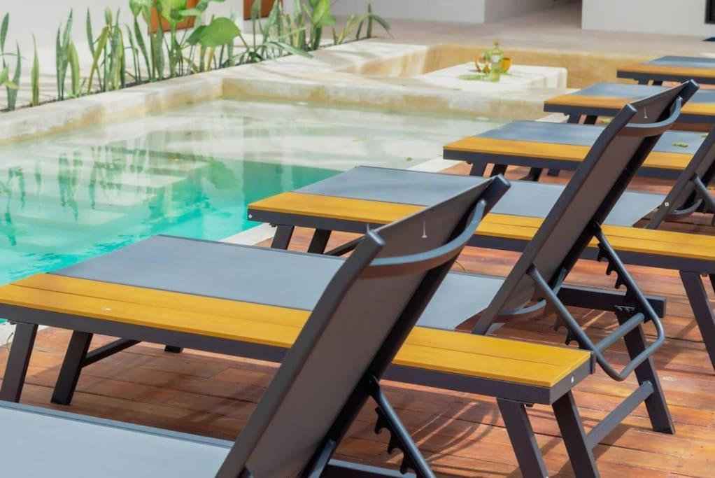 Cozy Apartment With Pool In Bacalar Center Eksteriør bilde